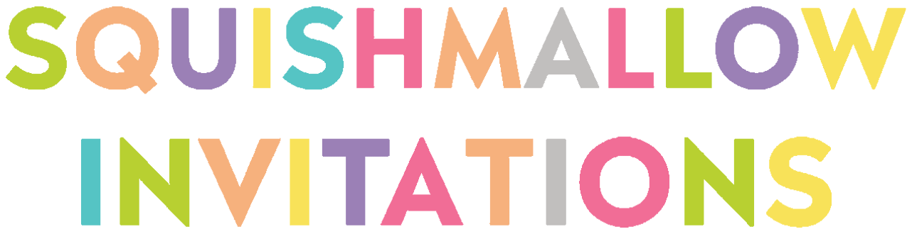 Squishmallow Invitations